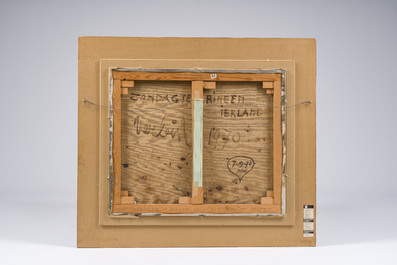 Maurice Verbist (1913-1984): 'Zondag te Rineen Ierland', olie op doek, gedateerd 1970