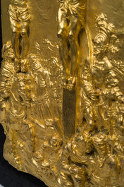 A gilt bronze 'Crucifixion' relief, probably Germany, 17th C.