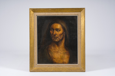 Anto Diez (1914-1992, in de stijl van): De arbeider, olie op doek, gedateerd (19)46