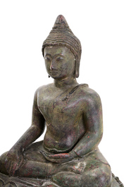 Three bronze sculptures of Buddha, Burma and Thailand, 18th/19th C.