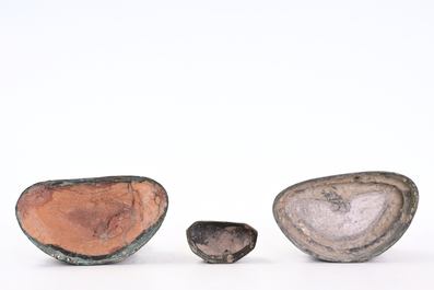 Three bronze sculptures of Buddha, Burma and Thailand, 18th/19th C.