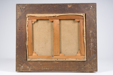 Auguste B&ouml;hm (1819-1891): Compagnie dans un jardin de parc, huile sur toile