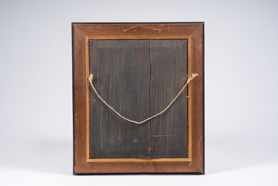 Belgian school, follower of Jean-Baptiste Madou (1796-1877): The drunken policeman, oil on panel, 19th C.