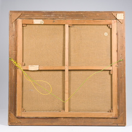 Albert Saverys (1886-1964): Sunlit garden with playing children, oil on canvas, (1948)