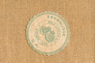 Albert Saverys (1886-1964): Sunlit garden with playing children, oil on canvas, (1948)