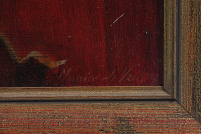 Maurice de Vries (1910-1994): Masquerade, oil on board