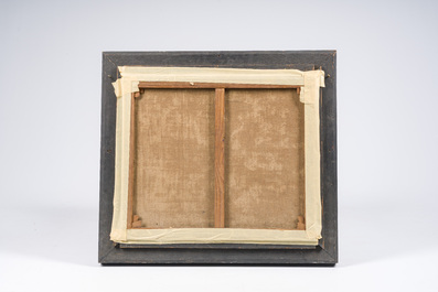 Flemish school: Peasants making merry in a forest landscape, oil on canvas, 17th C.