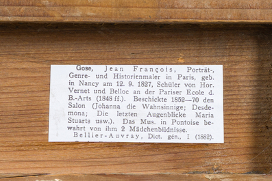 Jean-Fran&ccedil;ois Gose (1827-1870): The apple harvest, oil on canvas