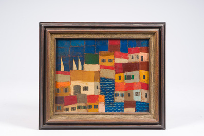 Jean Emile Oosterlynck (1915-1995): Marine, olie op doek