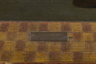 Flemish school, follower of Hendrick Goltzius (1558-1617): The circumcision of Christ, oil on canvas, 17th C.