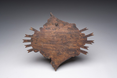 A German polychrome decorated oak 'Holy Spirit' sculpture, 19th C.