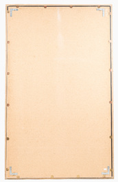 Chinese school: A blind beggar with a dog, ink and colours on silk, probably Ming