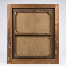 Illegibly signed, possibly School of Lille: Portrait of a nobleman with pocket watch, oil on canvas, 17th C.