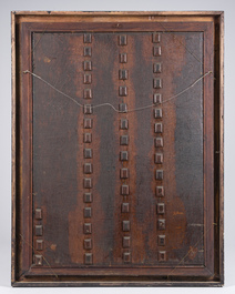 Flemish school: Portrait of a man with a pair of gloves in his hand, oil on panel, first half 17th C.