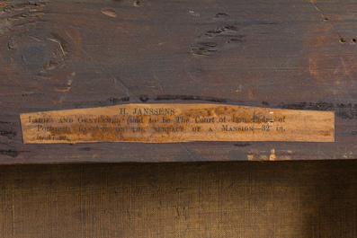 Flemish school, circle of Hieronymus Janssens (1624-1693): The court dance, oil on canvas, 17th C.