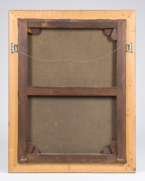 Flemish school, follower of Theodoor Rombouts (1597-1637): Christ's entombment, oil on canvas, ca. 1700