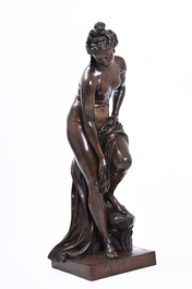 Eug&egrave;ne Cornu (1827-1899): V&eacute;nus sortant du bain ou La baigneuse, bronze &agrave; patine brune