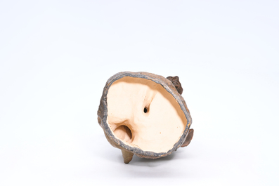 Luca Madrassi (1848-1919): M&egrave;re et enfant, terre cuite &agrave; d&eacute;cor polychrome