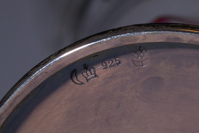 A German etched and cut 'Saint Ignatius' baluster glass with a red spiral, 18th C.