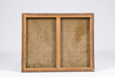 Sebastiaen Vrancx (1573&ndash;1647): Paysage vallonn&eacute; et bois&eacute; o&ugrave; des soldats voyagent et se reposent sur la route, huile sur toile, vers 1608-1609