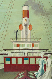 Gaston Bogaert (1918-2008): 'Mer du Nord', olie op board, gedateerd (19)93