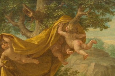 French School: Africa, oil on canvas, 18th C.