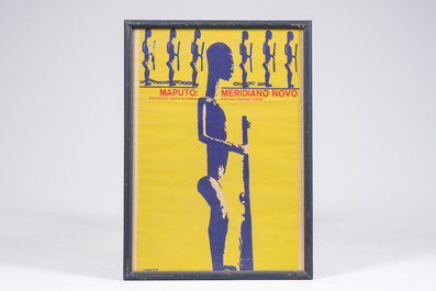 Antonio P&eacute;rez Gonz&aacute;lez (1961): Colour poster for the movie Maputo: Meridiano Vivio, dated (19)77