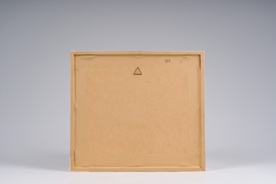 Rodolphe De Saegher (1871-1941): Summer landscape with trees, pastel on paper