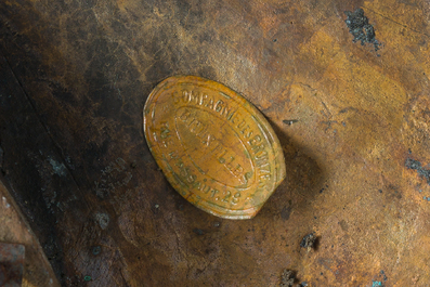 Henri D&eacute;sir&eacute; Gauqui&eacute; (1858-1927): The sower, brown-green patinated bronze