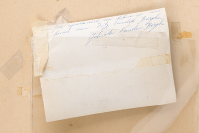 Frits Van den Berghe (1883-1939): Study of a peasant's head, print, probably dated December (19)11