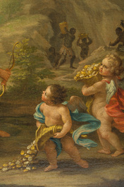 French School: Africa, oil on canvas, 18th C.