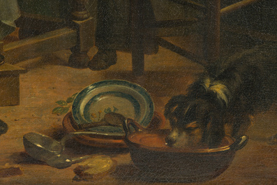 Joseph Geirnaert (1790-1859): Deux int&eacute;rieurs et un discours public, huile sur toile, dat&eacute;s 1830/1831, avec quatre lithographies ajout&eacute;es