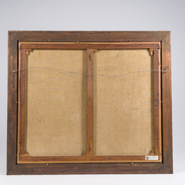 Joseph Geirnaert (1790-1859): Deux int&eacute;rieurs et un discours public, huile sur toile, dat&eacute;s 1830/1831, avec quatre lithographies ajout&eacute;es