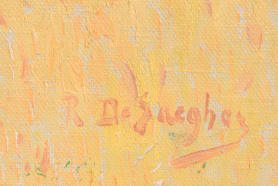 Rodolphe De Saegher (1871-1941): Summer landscape, oil on canvas