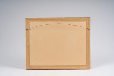 Monogrammed A.C. (Am&eacute;d&eacute;e Cortier, 1921-1976): Dune view, mixed media on paper