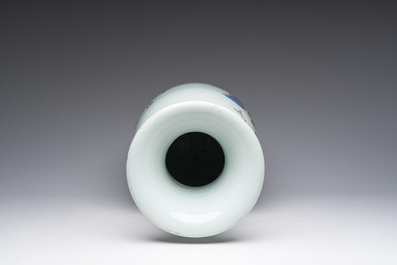 A Chinese doucai 'antiquities' vase, 19th/20th C.