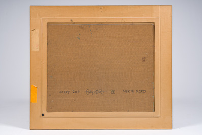 Gaston Bogaert (1918-2008): 'Mer du Nord', olie op board, gedateerd (19)93