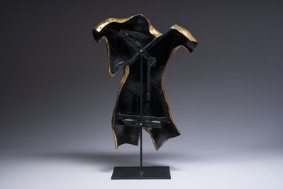 Davy Van Roy (1979): A richly gilt and painted plaster sculpture in the shape of a woman's body