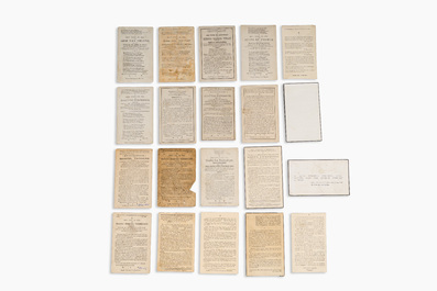 A varied collection of death notices of civilians and military personnel during the First and Second World Wars, 20th C.