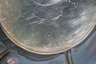 A varied collection of silver items, various styles and origins, a.o. Belgium and Germany, 19th/20th C.