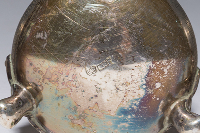 A varied collection of silver items, various styles and origins, a.o. Belgium and Germany, 19th/20th C.