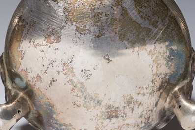 A varied collection of silver items, various styles and origins, a.o. Belgium and Germany, 19th/20th C.