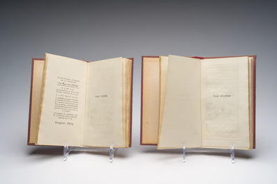 Sylvain Sauvage (1888-1948): 'Une aventure de Casanova. Histoire compl&egrave;te de ses amours...', Paris, 1926, 2 vol.