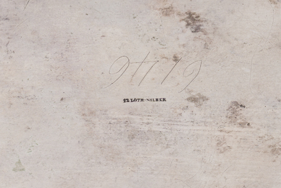 A varied collection of silver items, various styles and origins, a.o. Belgium and Germany, 19th/20th C.