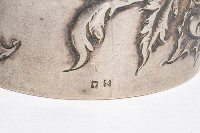 A varied collection of silver items, various styles and origins, a.o. Belgium and Germany, 19th/20th C.