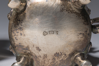 A varied collection of silver items, various styles and origins, a.o. Belgium and Germany, 19th/20th C.