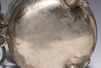 A varied collection of silver items, various styles and origins, a.o. Belgium and Germany, 19th/20th C.