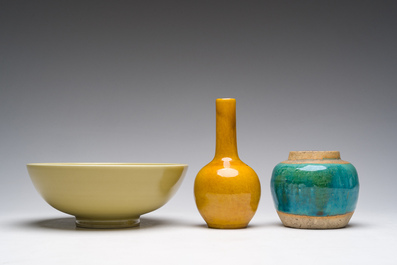 Seven Chinese monochrome wares, 18th/20th C.