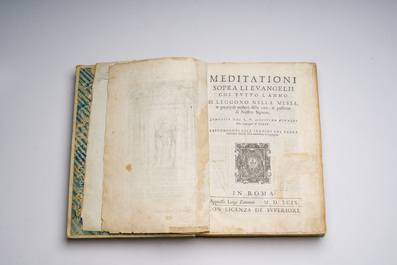 Agostino Vivaldi (1543-1593): 'Meditationi sopra li evangelii che tutto l'anno ...', Rome, Luigi Zannetti, 1593