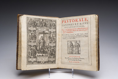 Joannes Hauchin (1527-1589): 'Pastorale, canones et ritus ecclesiasticos,...', Antwerp, Plantin press, ex officina Christophori Plantini, 1589